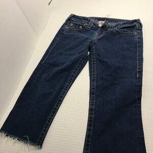 WOMENS TRUE RELIGION CAPRI JEANS SIZE 29